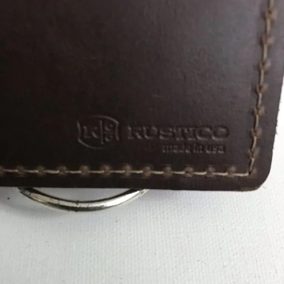 Rustico Credit Card Holder 100% leather Made in USA Brand New - Picture 9 of 10